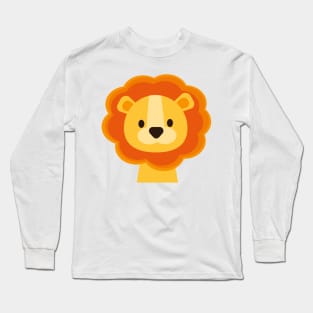 Lion, cute baby lion, nursery wall art Long Sleeve T-Shirt